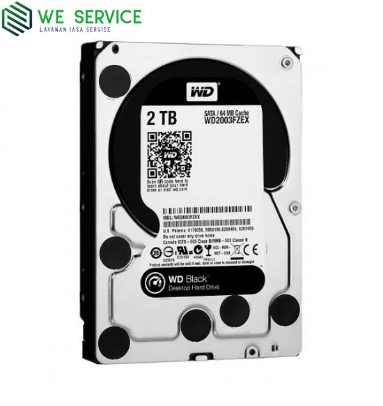 WDC 2TB SATA3 64MB - Black - WD2003FZEX - Garansi 5 Thn