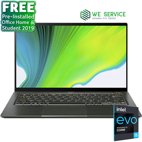 ACER SWIFT 5 SF514-55TA-797T (CORE I7-1165G7, 16GB, 512GB SSD, WIN 10, 14 INCH TOUCH, MIST GREEN) 