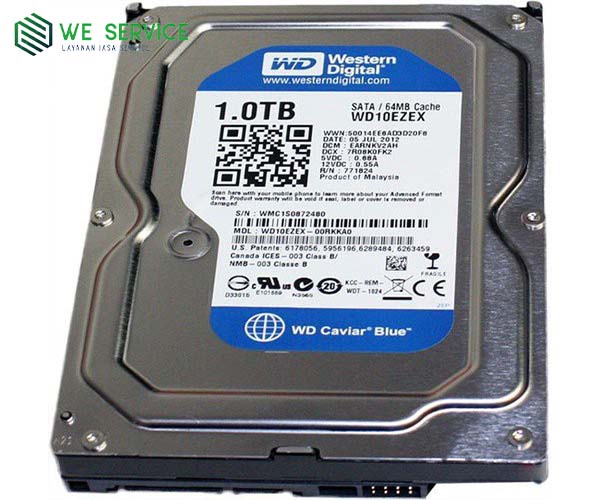 WDC 1TB SATA3 64MB - Blue - WD10EZEX - Garansi 2 Th