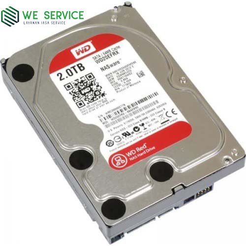 WDC 2TB SATA3 128MB - Red Plus - WD20EFZX - Garansi 3 Th (For NAS)