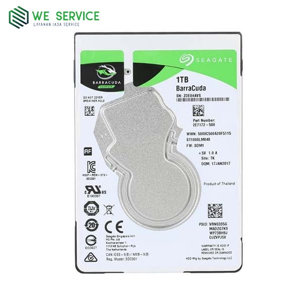 Seagate 2.5" 1TB SATA 8MB - Garansi Distributor