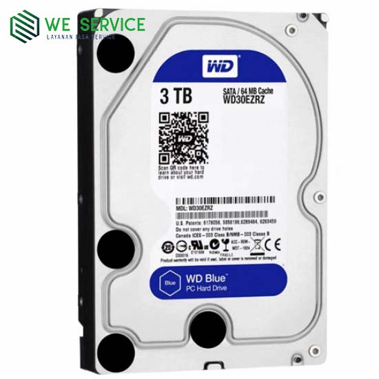 WDC 3TB SATA3 256MB - Blue - WD30EZAZ - Garansi 2 Th